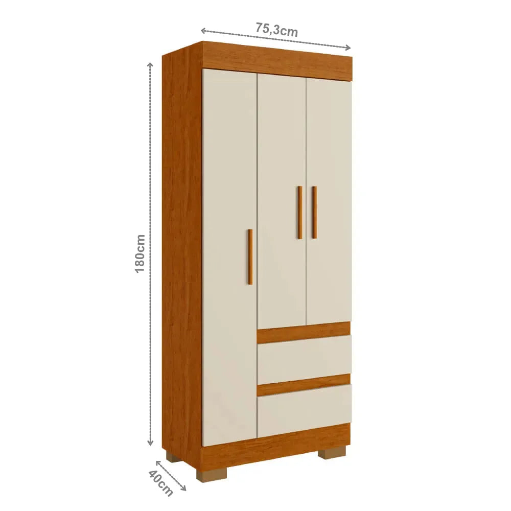 Guarda-Roupa Solteiro Maya ACP 3 portas