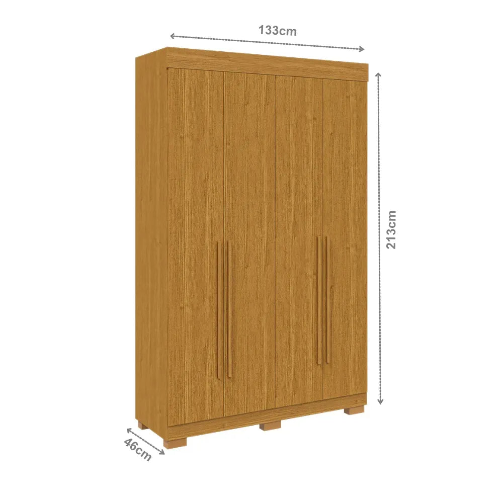 Guarda-Roupa ACP Ágata 4 Portas com Pés