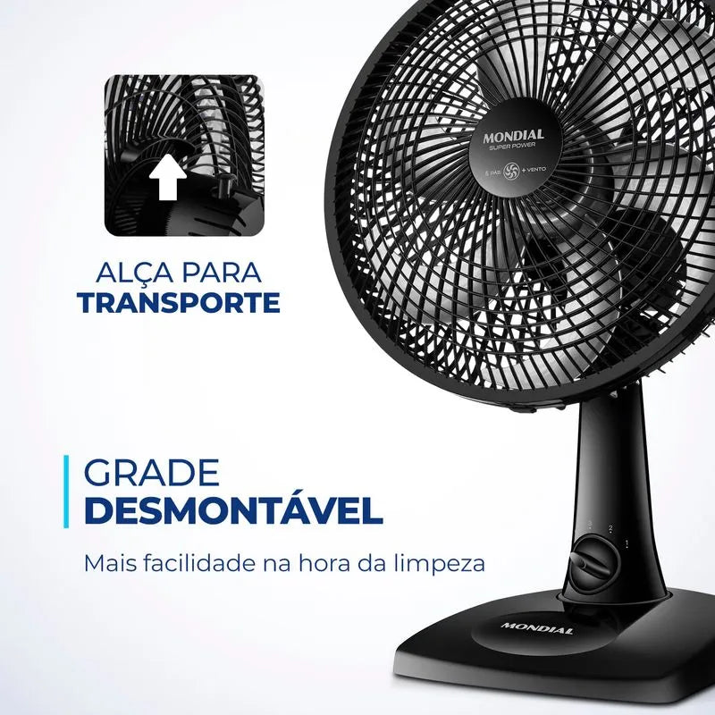 Ventilador de Mesa Mondial 6 pás