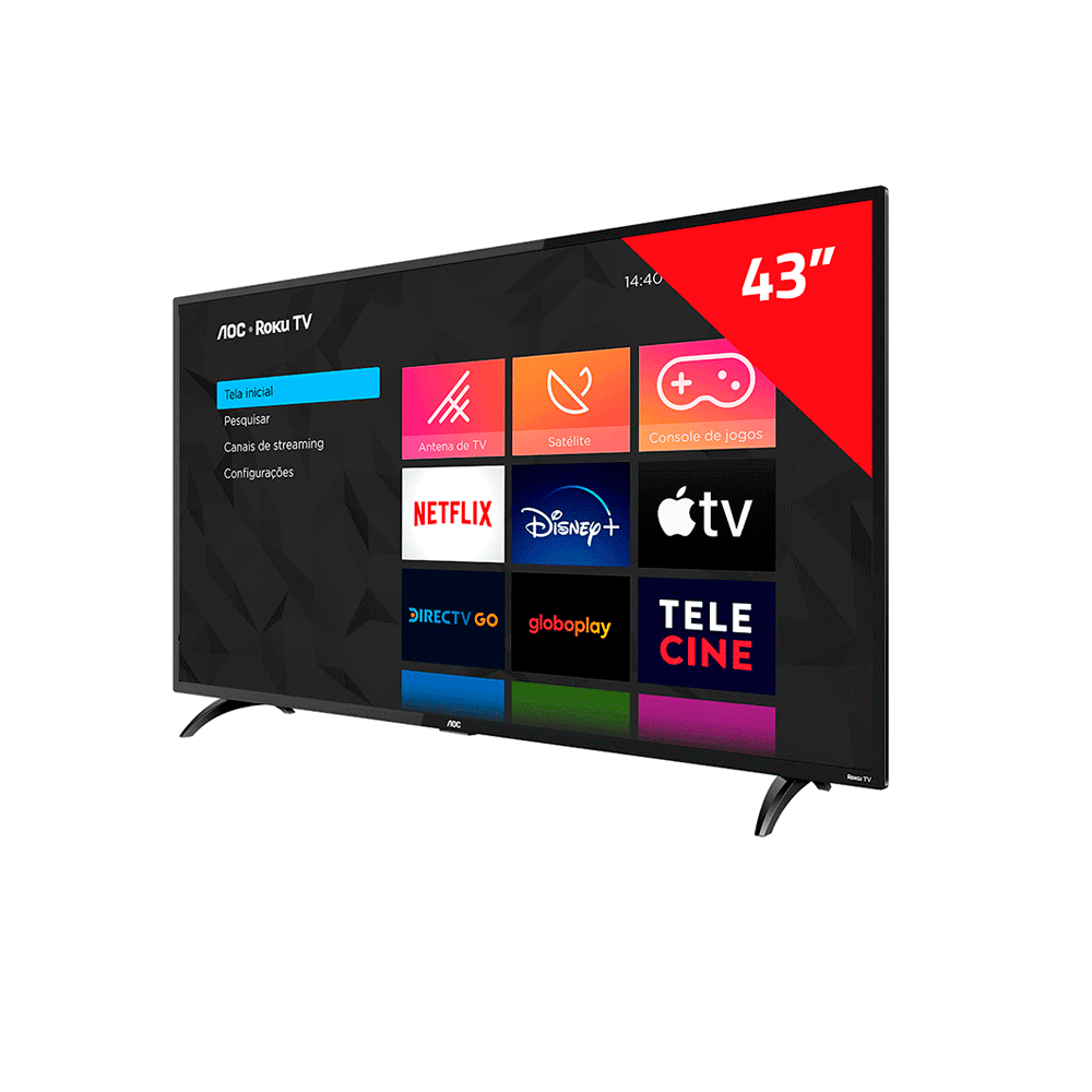 Smart TV AOC Roku 43" Full HD