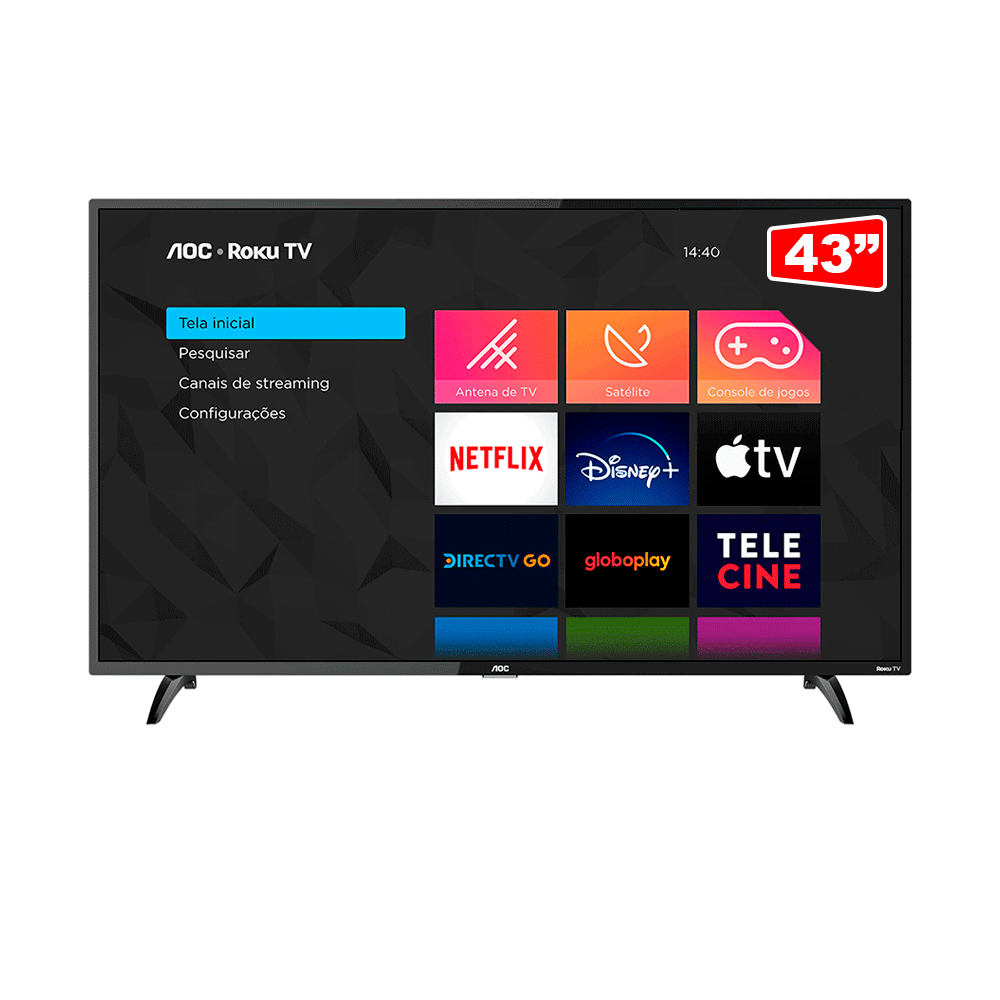 Smart TV AOC Roku 43" Full HD