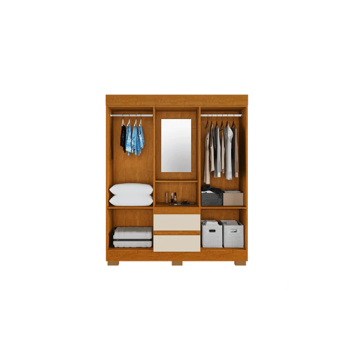 Guarda-Roupa ACP Isabely 04 Portas com Espelho