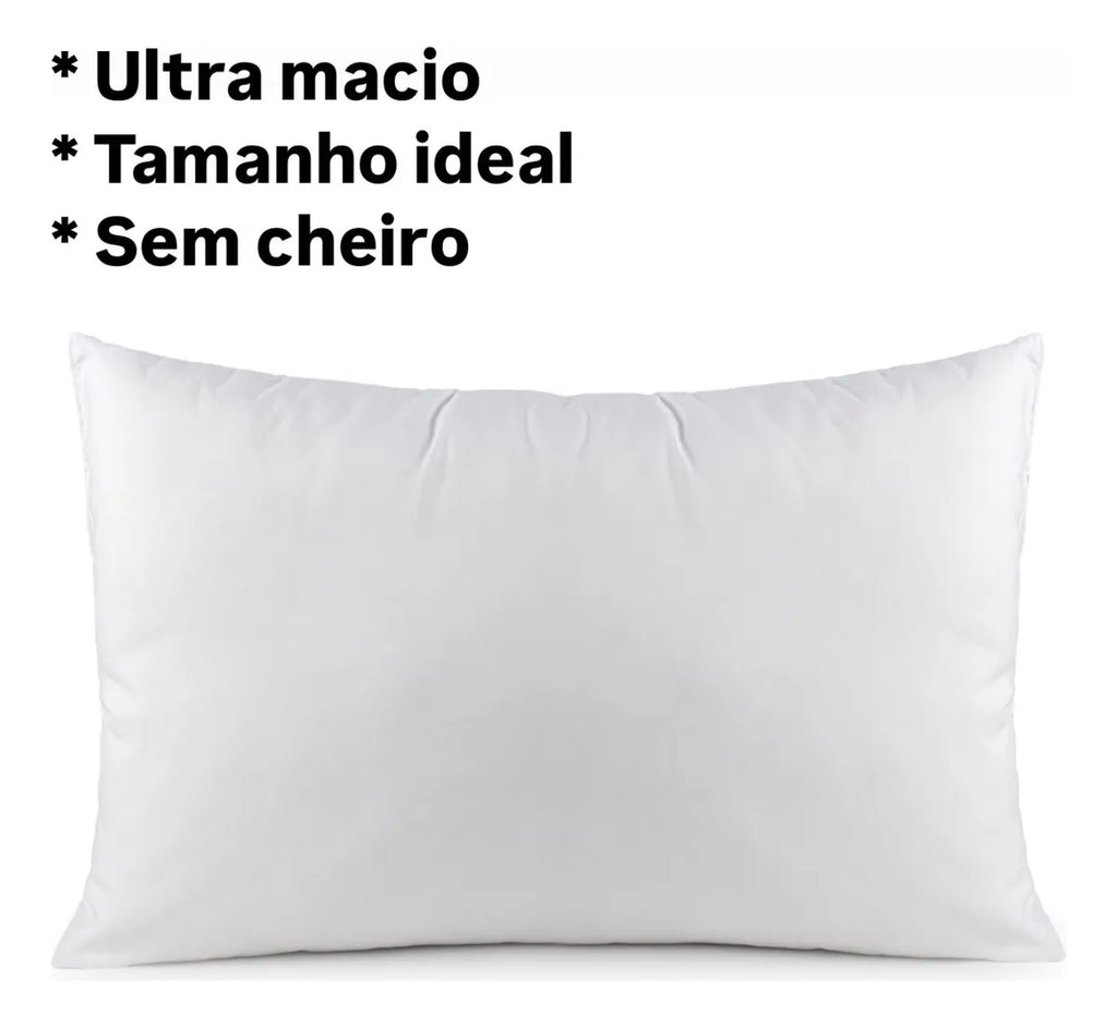 Travesseiro LS Confort Pluma de Ganso 50×70