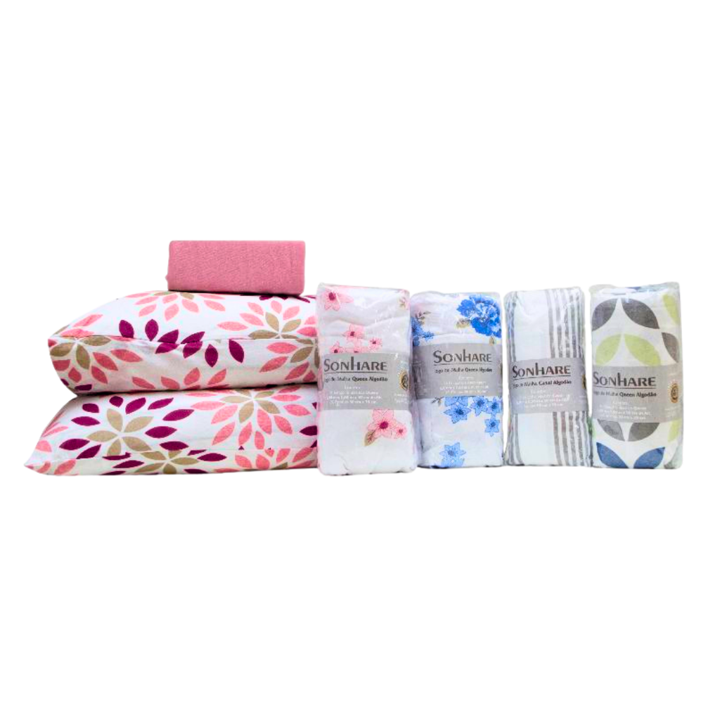 Jogo de Cama Sultan Realce Malha Rolinhos